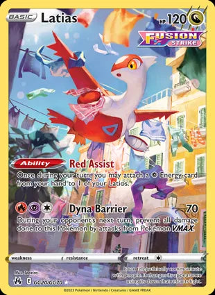 Pokémon TCG: Crown Zenith - GG20 Latias-Collectible Trading Cards-Ashdown Gaming