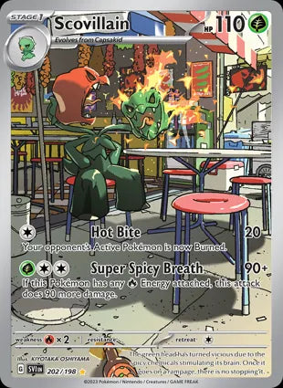 Pokémon TCG: S&V Base - 202 Scovillain-Collectible Trading Cards-Ashdown Gaming