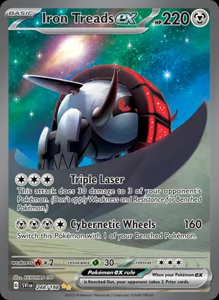 Pokémon TCG: S&V Base - 248 Iron Treads EX-Collectible Trading Cards-Ashdown Gaming