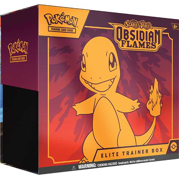 Pokemon TCG: Scarlet and Violet 3 Obsidian Flames Elite Trainer Box-Collectible Trading Cards-Ashdown Gaming