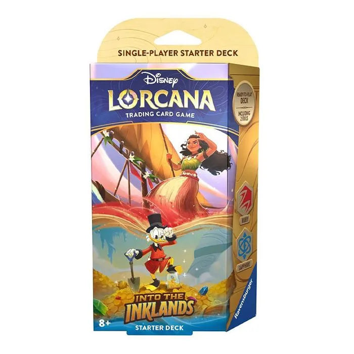 Disney Lorcana: Into The Inklands - Starter Deck: Moana and Scrooge McDuck-Collectible Trading Cards-Ashdown Gaming