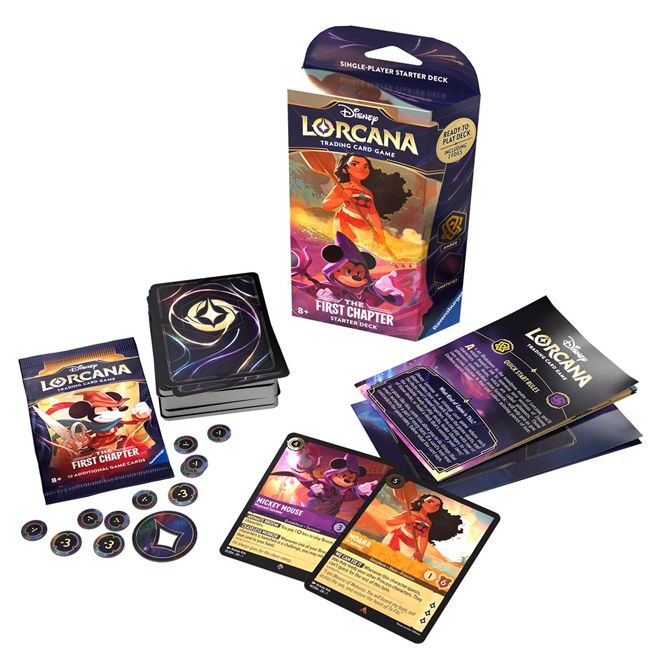 Disney Lorcana: The First Chapter - Starter Deck Moana and Mickey-Collectible Trading Cards-Ashdown Gaming