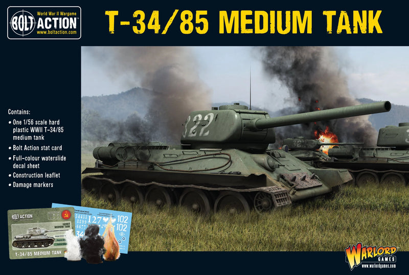 Bolt Action - T-34/85 Medium Tank-Ashdown Gaming