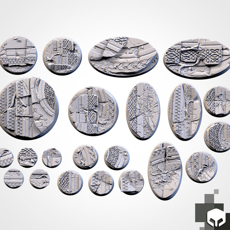 3D Printed Ancestral Ruins Bases-3D Print-Ashdown Gaming