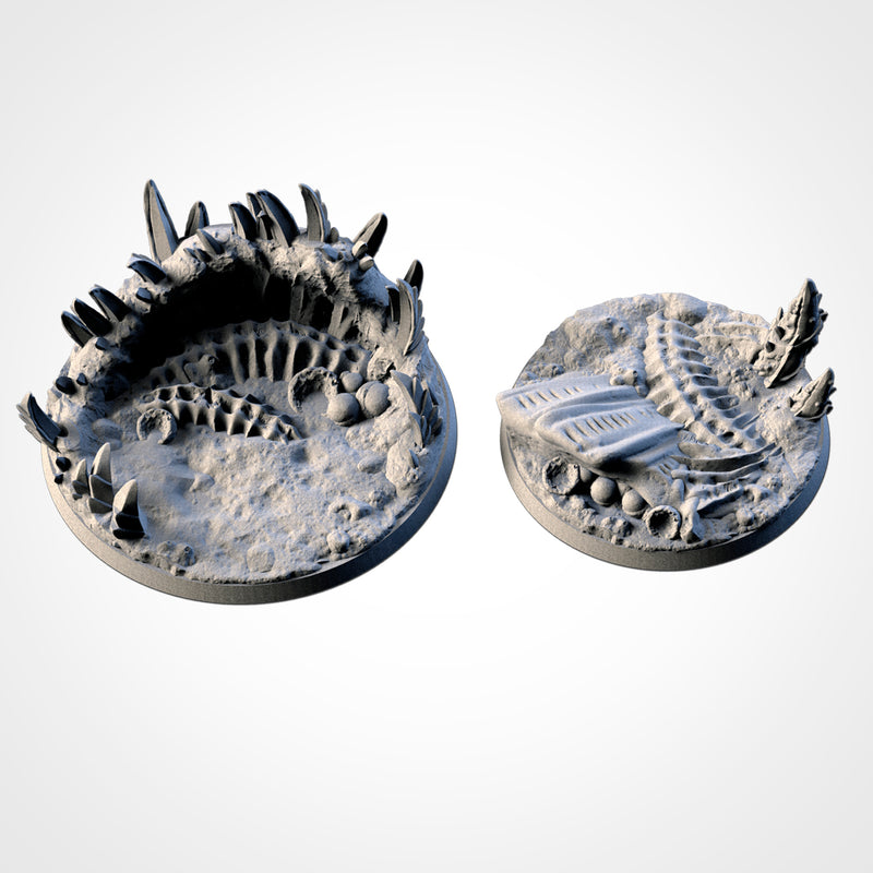 3D Printed Alien Bases-3D Print-Ashdown Gaming