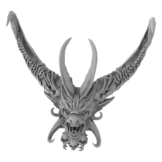 Archvillain Games - Armaros with wings, Chaos Incarnate-3D Print-Ashdown Gaming