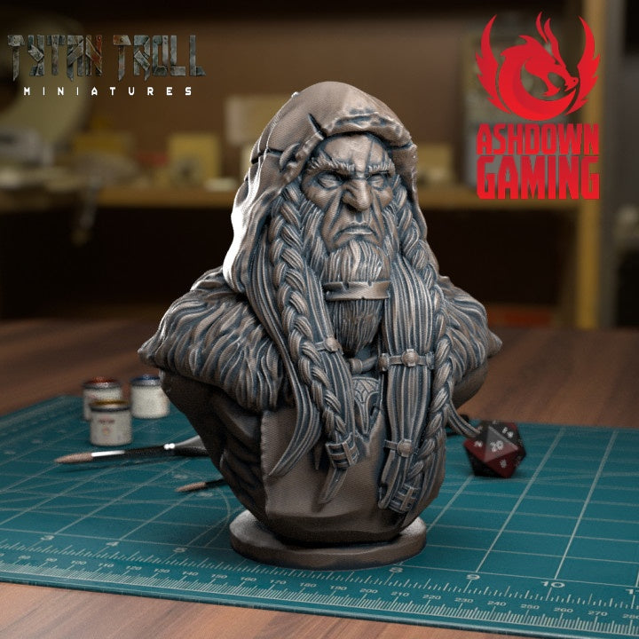 TytanTroll Miniatures: Druid Bust-Bust-Ashdown Gaming
