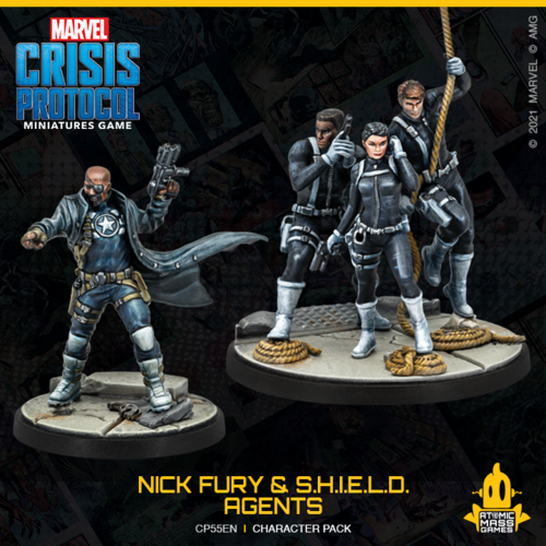 Marvel Crisis Protocol: Nick Fury and S.H.I.E.L.D Agents-Unit-Ashdown Gaming