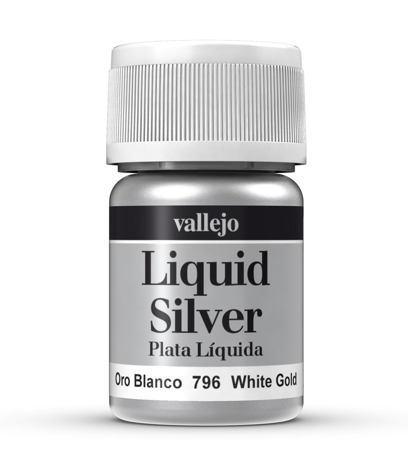 Vallejo Liquid Silver: White Gold-Paint-Ashdown Gaming