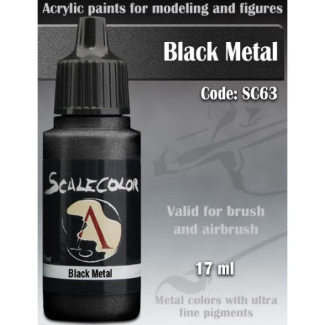 Scalecolor - Black Metal-Art & Craft Paint-Ashdown Gaming