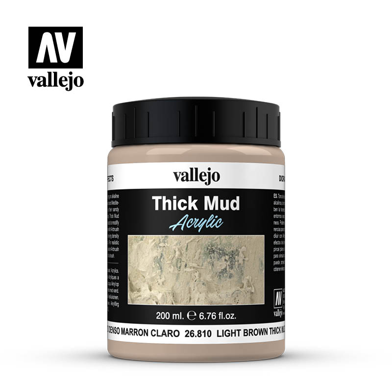 Vallejo Diorama Effects: Light Brown Thick Mud-Ashdown Gaming