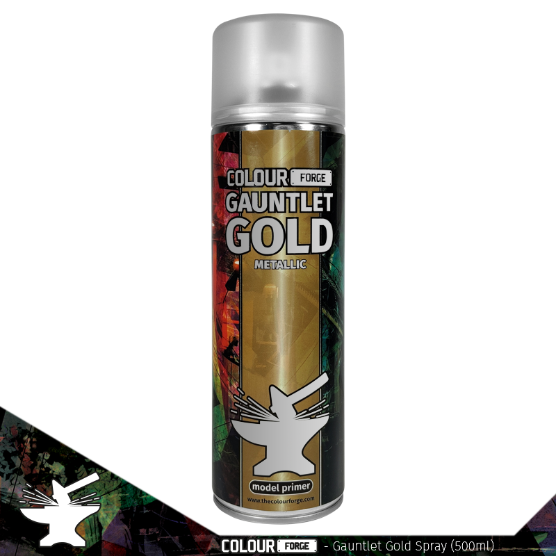 Colour Forge Spray - Gauntlet Gold-Paint-Ashdown Gaming