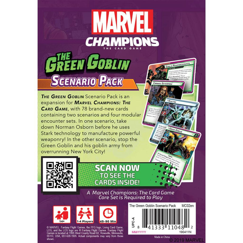 Marvel Champions - Green Goblin Scenario Pack-Ashdown Gaming