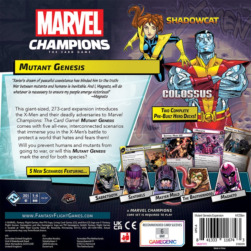 Marvel Champions - Mutant Genesis Expansion Pack-Ashdown Gaming