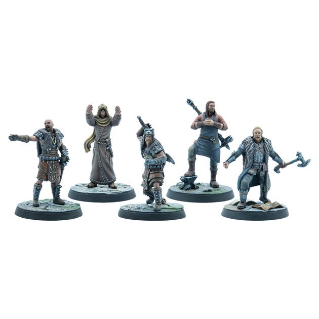 The Elder Scrolls: Call to Arms: Stormcloak Chieftains Expansion - Resin-Boxed Set-Ashdown Gaming
