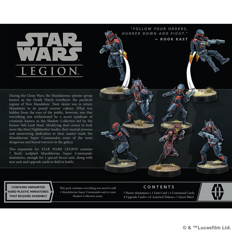 Star Wars Legion: Madalorian Super Commandos Unit Expansion-Boxed Set-Ashdown Gaming