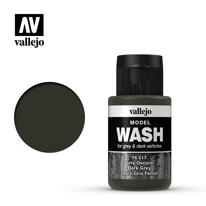Vallejo Model Wash: Dark Grey-Wash-Ashdown Gaming