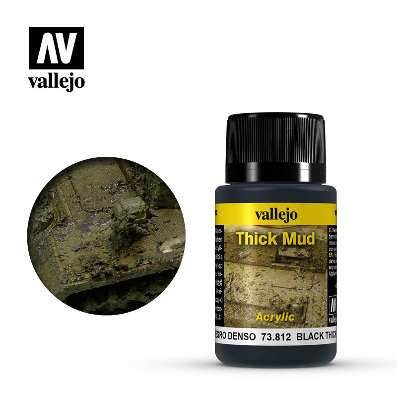Vallejo Weathering Effects - Black Thick Mud 40ml-Paint-Ashdown Gaming