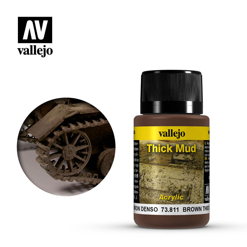 Vallejo Weathering Effects - Brown Thick Mud 40ml-Paint-Ashdown Gaming