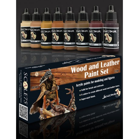 Scalecolor - Wood and Leather Paint Set-Art & Craft Paint-Ashdown Gaming