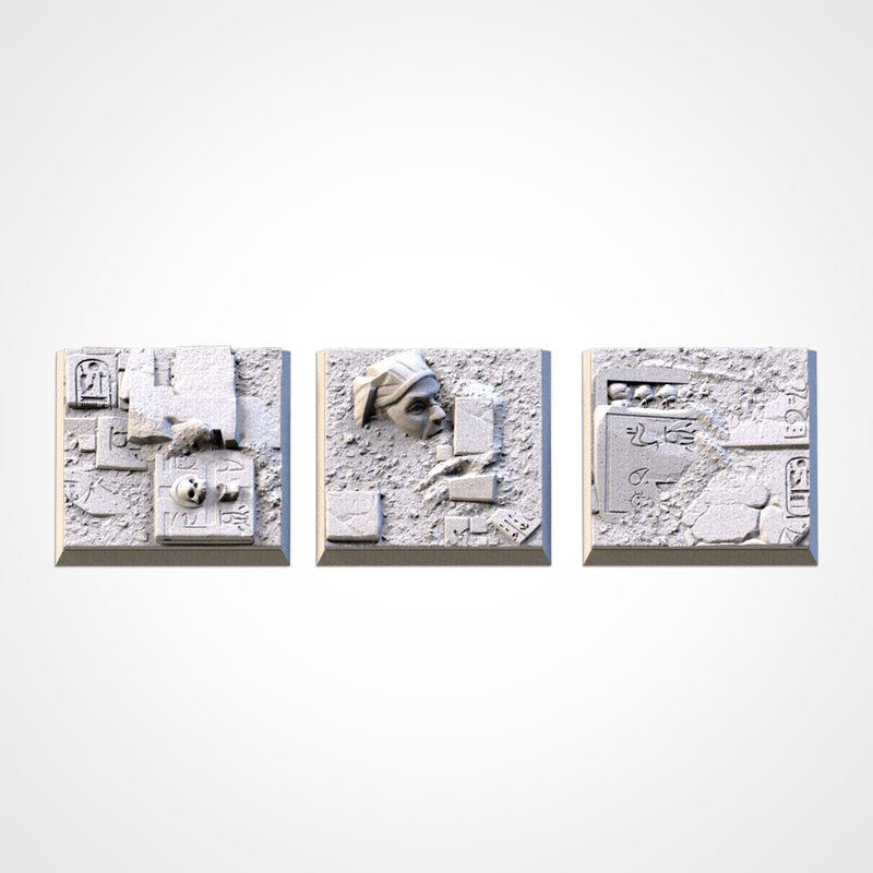 3D Printed Egyptian Square Bases-3D Print-Ashdown Gaming