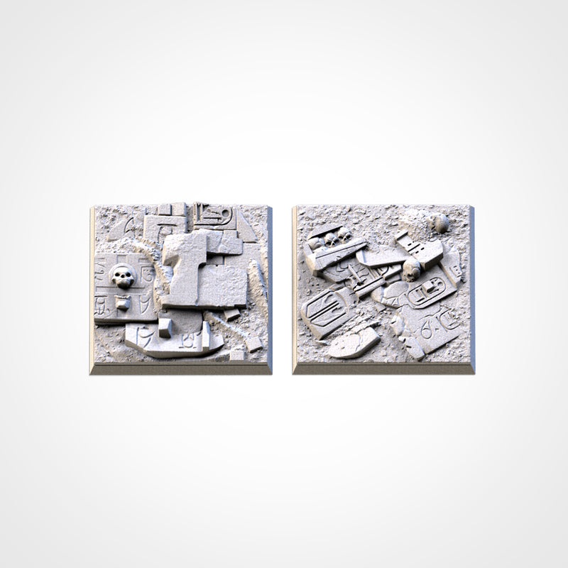 3D Printed Egyptian Square Bases-3D Print-Ashdown Gaming