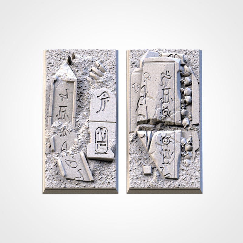 3D Printed Egyptian Square Bases-3D Print-Ashdown Gaming