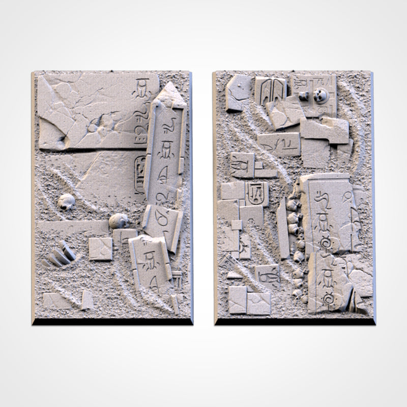 3D Printed Egyptian Square Bases-3D Print-Ashdown Gaming