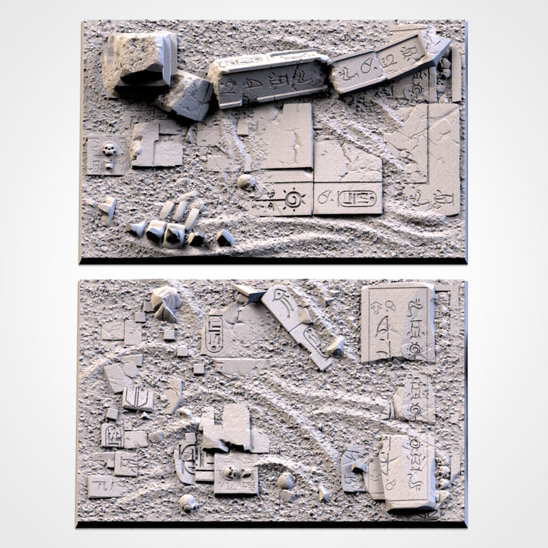 3D Printed Egyptian Square Bases-3D Print-Ashdown Gaming