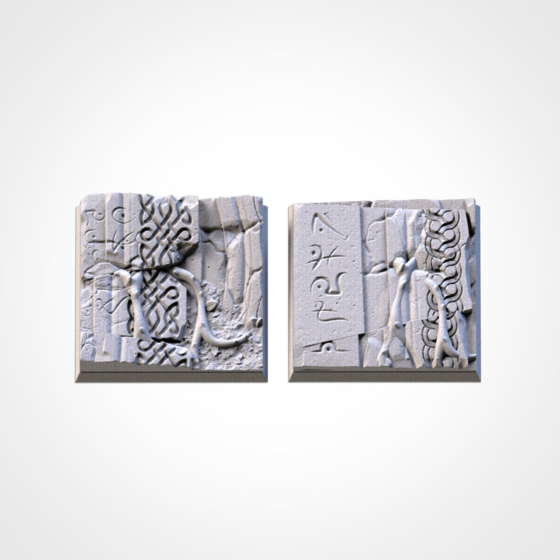 3D Printed Ancestral Ruins Square Bases-3D Print-Ashdown Gaming