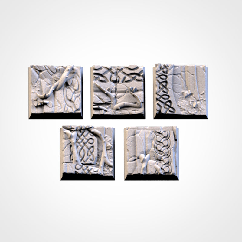 3D Printed Ancestral Ruins Square Bases-3D Print-Ashdown Gaming