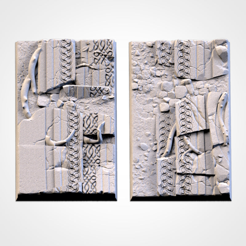 3D Printed Ancestral Ruins Square Bases-3D Print-Ashdown Gaming