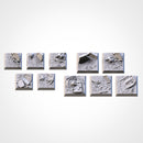 3D Printed Graveyard Square Bases-3D Print-Ashdown Gaming