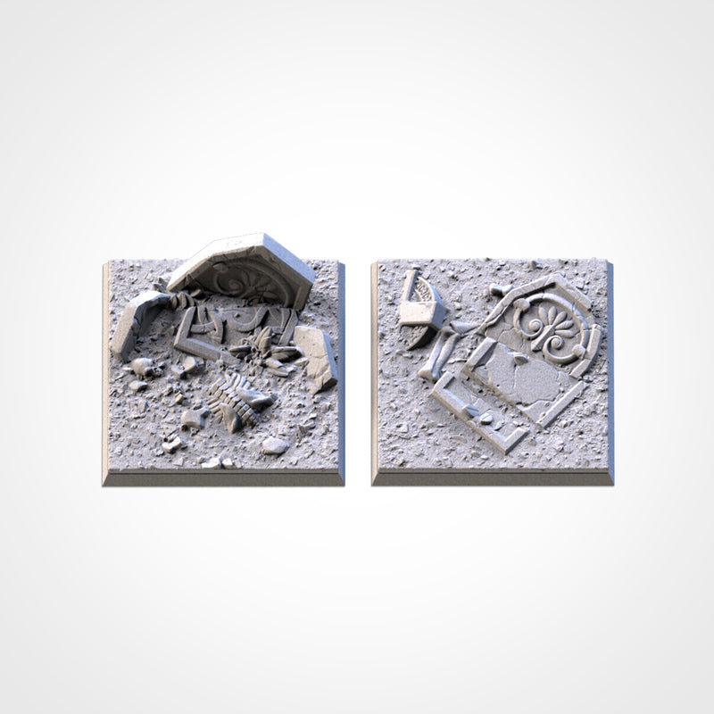 3D Printed Graveyard Square Bases-3D Print-Ashdown Gaming