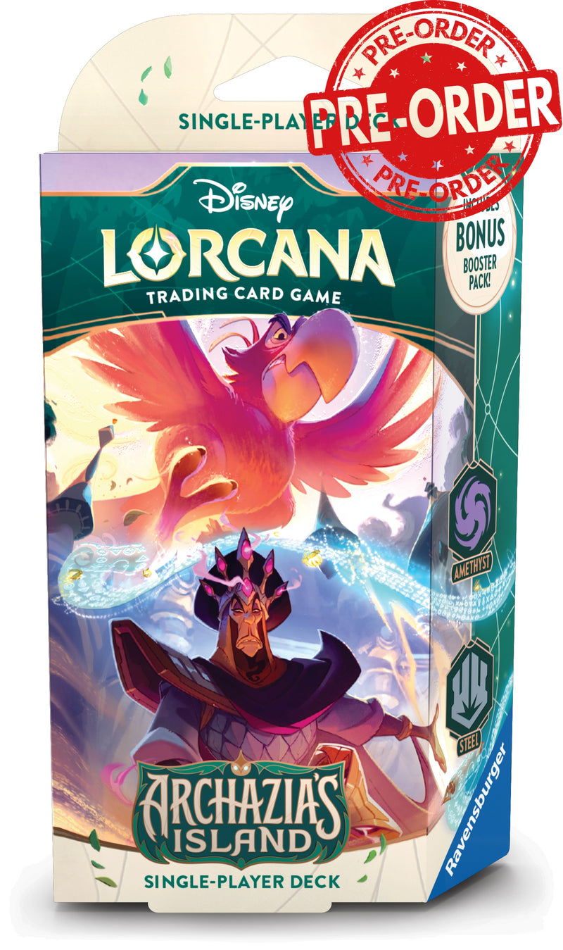 Disney Lorcana: Archazias Island - Starter Deck: Jafar and Iago-Collectible Trading Cards-Ashdown Gaming