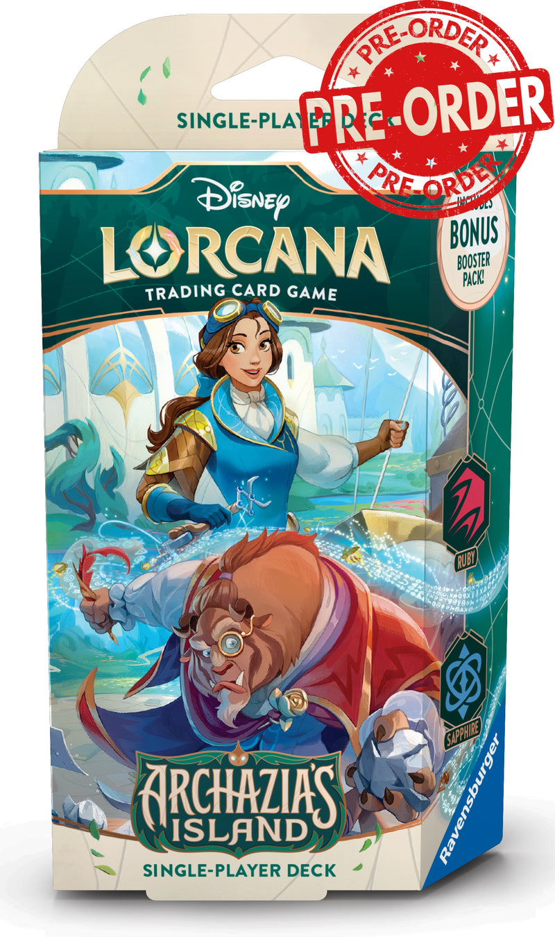 Disney Lorcana: Archazias Island - Starter Deck: Belle and Beast-Collectible Trading Cards-Ashdown Gaming