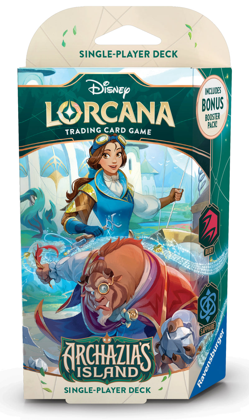 Disney Lorcana: Archazias Island - Starter Deck: Belle and Beast-Collectible Trading Cards-Ashdown Gaming