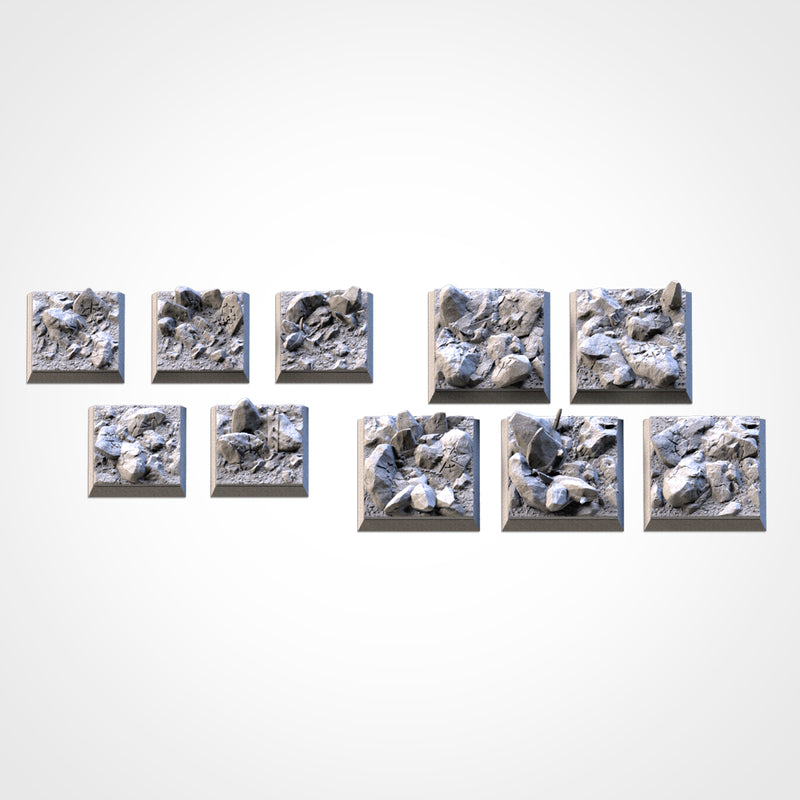 3D Printed Chaos Hell Square Bases-3D Print-Ashdown Gaming