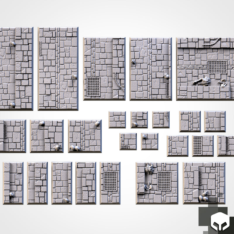 3D Printed Dungeon Square Bases-3D Print-Ashdown Gaming