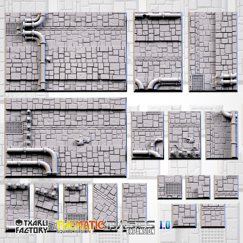 3D Printed Dungeon Square Bases-3D Print-Ashdown Gaming