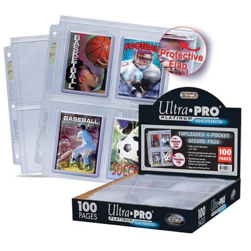 Ultra Pro Platinum Series Toploader Album Pages-Box-Ashdown Gaming