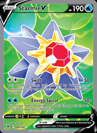 Pokémon TCG: Astral Radiance 166 Starmie V-Collectible Trading Cards-Ashdown Gaming