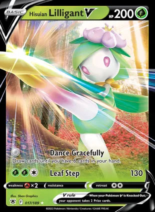 Pokémon TCG: Astral Radiance 017 Lilligant V-Collectible Trading Cards-Ashdown Gaming