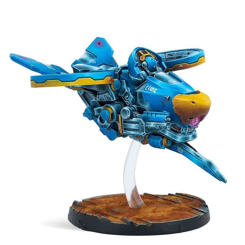 Infinity: PanOceania Redeye Close Air Support Squad (Spitfire, Chain Rifle, Blitzen)-Boxed Set-Ashdown Gaming