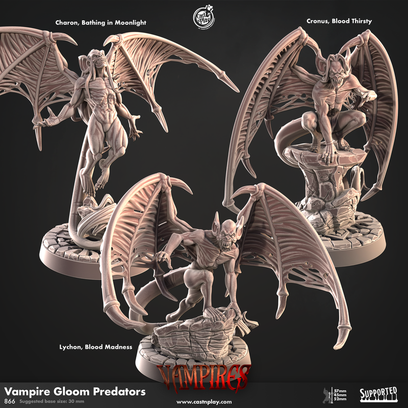 Cast 'n' Play 866: Vampire Gloom Predators-3D Print-Ashdown Gaming