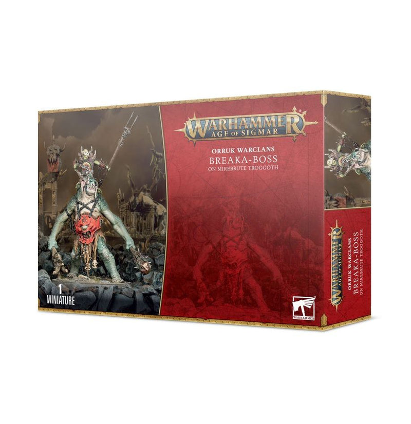 Orruk Warclans - Breaka Boss on Mirebrute Troggoth-Boxed Set-Ashdown Gaming