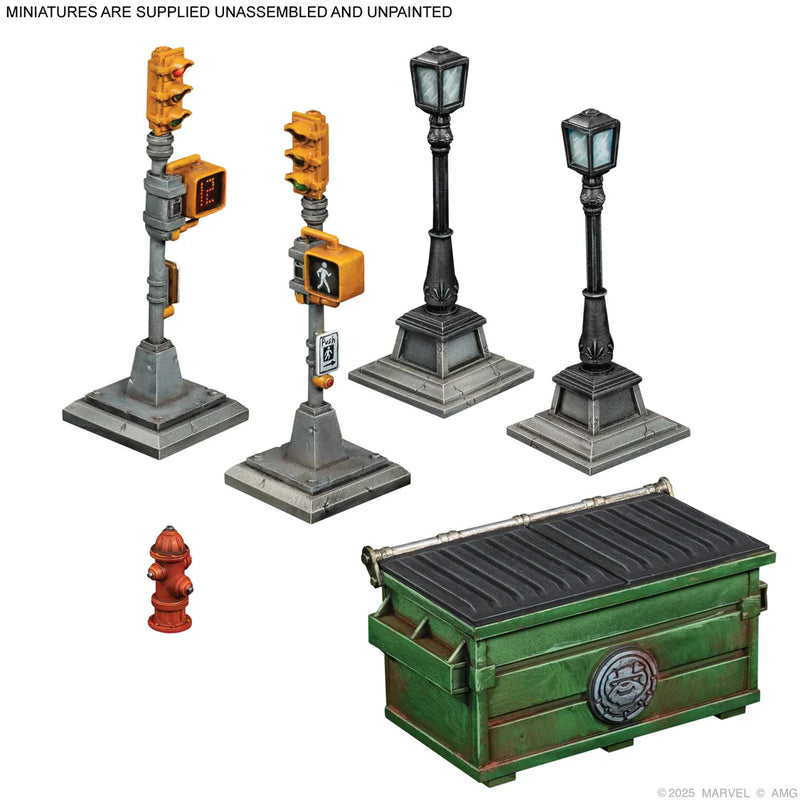 Marvel Crisis Protocol - NYC City Block Terrain Collection-Ashdown Gaming