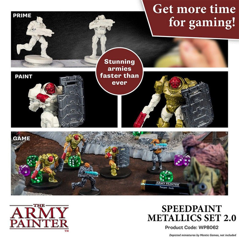 Army Painter - Speedpaint Metallics Set 2.0-Paint-Ashdown Gaming