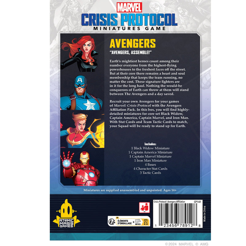 Marvel Crisis Protocol - Avengers Affiliation Pack-Ashdown Gaming