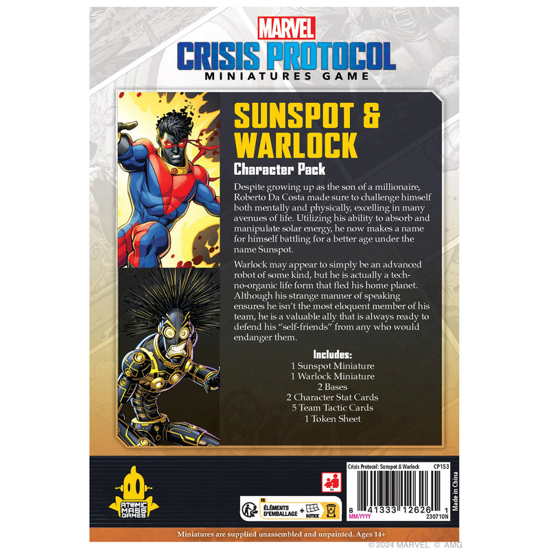 Marvel Crisis Protocol - Sunspot and Warlock-Ashdown Gaming